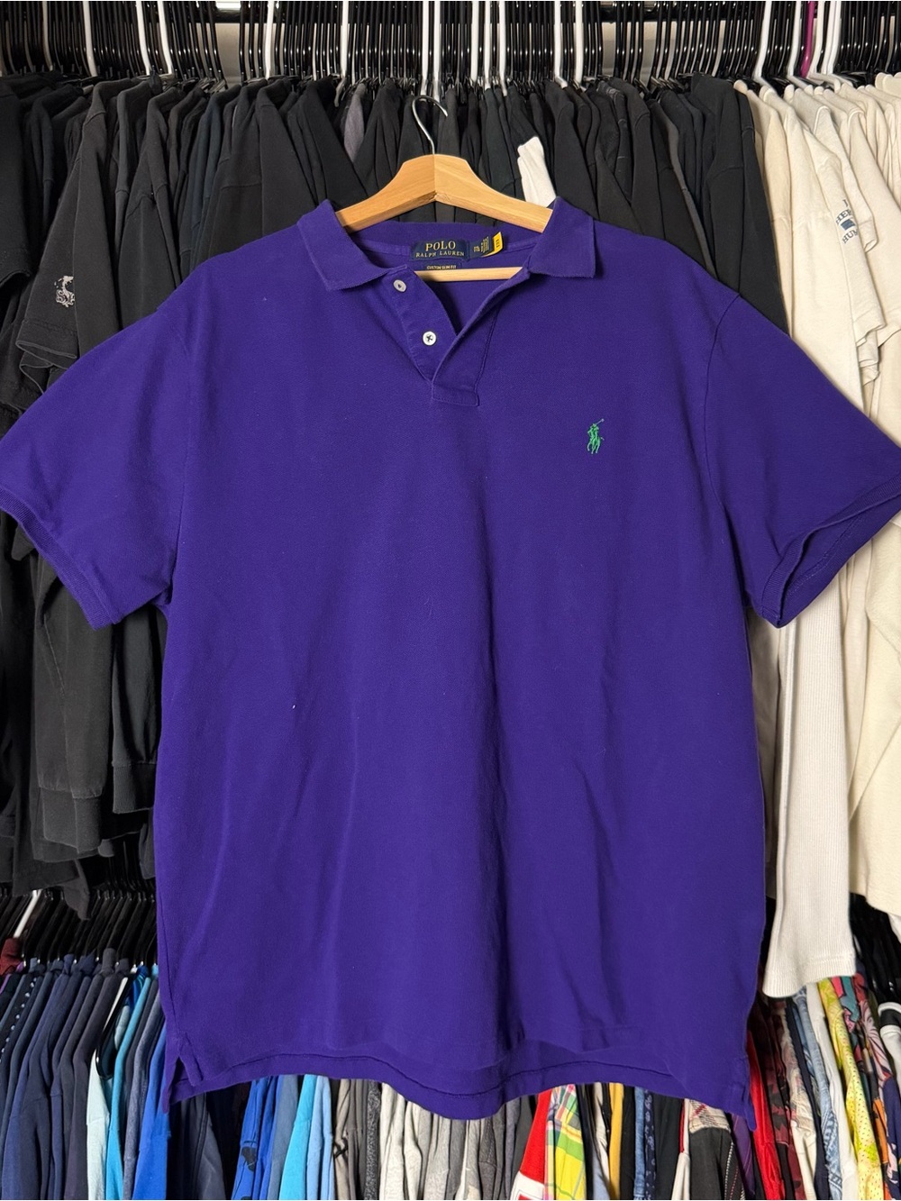 Polo Ralph Lauren Polo Shirt Men’s XXL Purple Green Preppy Chief Keef Designer